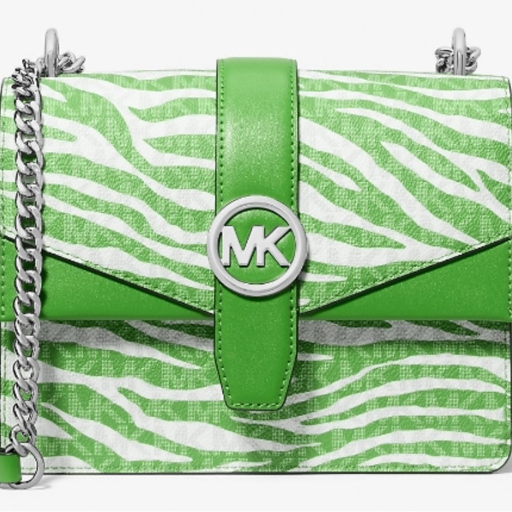 Michael Kors Green Zebra Print Women's Bag ❤️NEW❤️